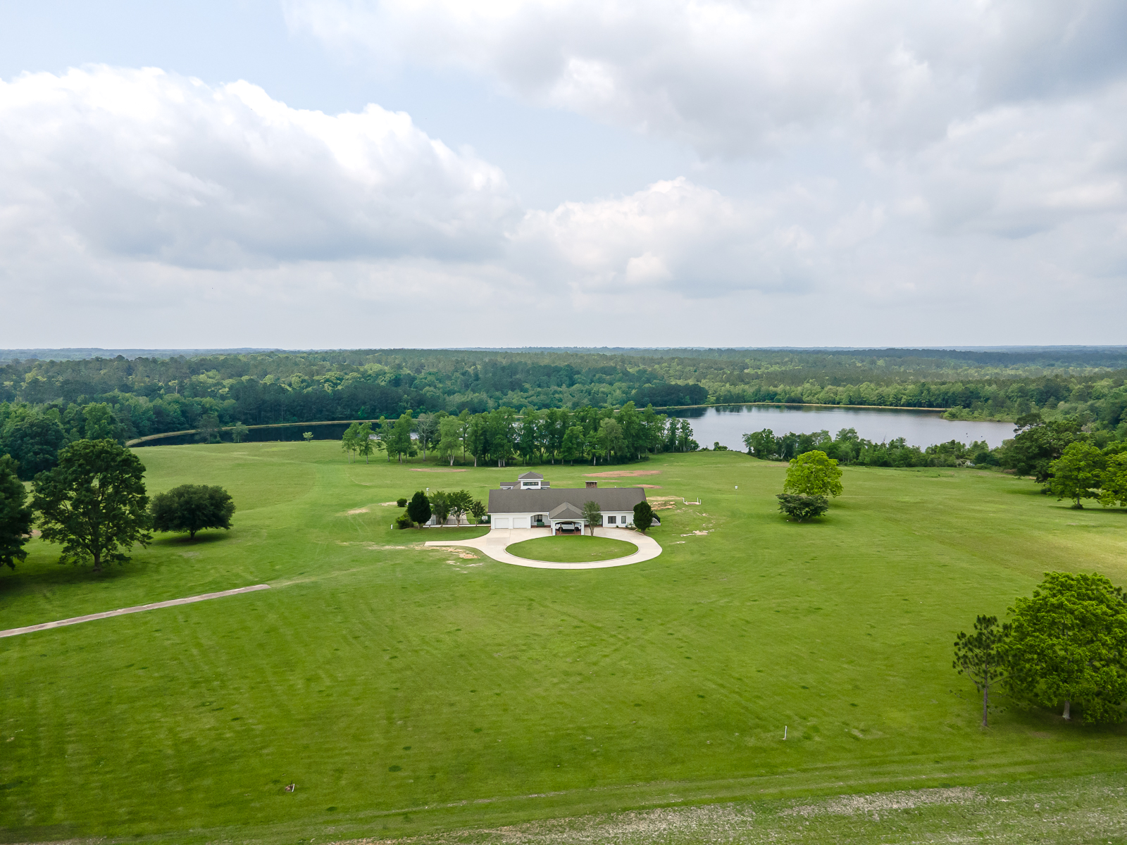 The Farm At Hickory Creek, Aerial shot of estate